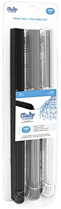 3Doodler Create ABS 3D Printing Filament Refill Blister (x75 Strands, Over 600' of Extruded Plastics!) - Grayscale