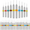 Wolframkarbid-Mikrobohrer-Set, Wolframstahl, PCB, Druckleiterplatte, Flöte, CNC-Fräser-Bits für raue Steine, Leiterplatten, Schmuckgravur (30 Stück, 0,3–1,2 mm)