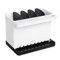 YOHOM Black Kitchen Sink Tidy Caddy 3-in-1 Sink Brush Holder Washing up Sponge Caddy Dish Cloth Holder Organizer for Countertop Plastic Cleaning Sponge Holder with Divider