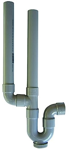 jardiboutique - Siphons double en PVC pour machine à laver Ø 40