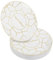 STACKABLES ~ Lot de 20 assiettes de fête ~ Assiettes de félicitations blanches et dorées ~ Plats de vaisselle réutilisables ~ Assiettes élégantes multi-usage pour mariage (assiettes de 26,7 cm)