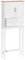 kleankin Mueble sobre Inodoro Armario Alto para Lavadora con 2 Puertas Balda Ajustable Interior y Estante de Almacenaje para Baño WC Carga 20 kg Antivuelco 64x22x165 cm Blanco