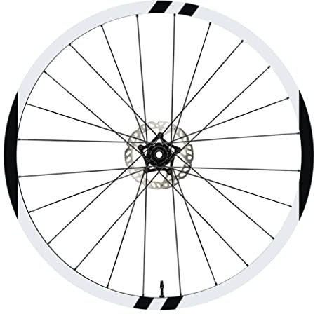 DualColorStampe Aufkleber kompatibel mit Focus Felgen 26 Zoll – 27,5 Zoll – 28 – 29 Zoll – Fahrrad MTB Bike Sticker Felgen MTB B0029 (28 – 29 Zoll, Schwarz 70)