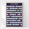 Gift Republic 100 Sci Movies Bucket List Rubbelposter lila