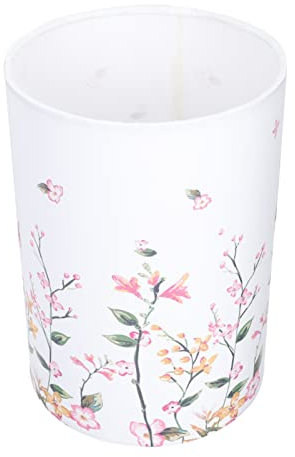 OSALADI Petit abat-jour E27 en tissu de base pour lampe de table, lampadaire, motif tulipes et fleurs, 20 x 14 x 14 cm