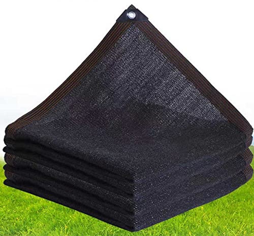 sgxxkj123 Voile D'ombrage Rectangulaire Noir,Exterieur Plante Toile D'Ombrage 60% en Maille de Protection Solaire,Filet Anti Feuille Piscine,pour Jardin Terrasse Camping Piscine (4x9m/13.12x29.52ft)