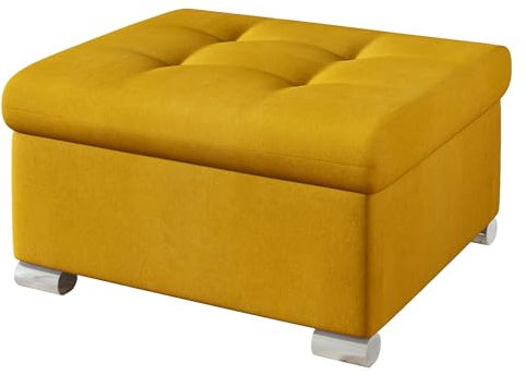 Mirjan24 Polsterhocker Niko klein Sitzbank Sitzhocker Fußbank Pouf Hocker Farbauswahl (Uttario Velvet 2959)