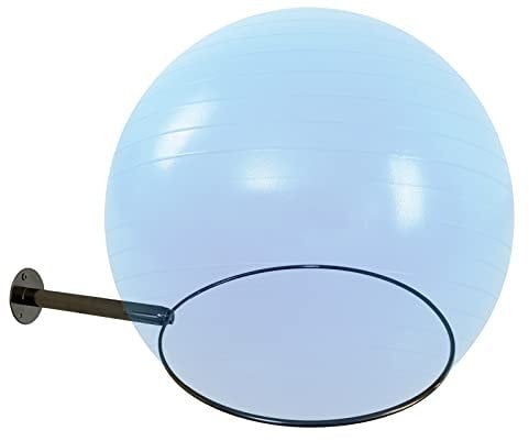 Pmsanzay Exercise Ball Storage Rack, Wall Mounted Stainless Steel Yoga Ball Holder, 32 cm to 86 cm (13 to 34), 1 Set, 1 Piece, 1 Rack, for Home Gym and Studios