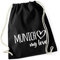 Huuraa Turnbeutel Munich my love Geschenk Rucksack Black 12 Liter Baumwolle Munich Geschenkidee