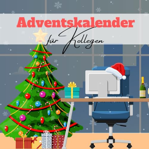Adventskalender für Kollegen: Täglich neue Herausforderungen mit dem Weihnachtskalender für das Büro | Das ideale Kollegen-Geschenk und Beschäftigung für die Mittagspause