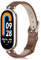 KoGiio Leder Armband für Xiaomi Smart Band 10/9 / 8 /Xiaomi Mi Band 10/9 / 8, Damen Ersatz Weich Uhrenarmbänder, Atmungsaktiv Ersatzarmband Braun