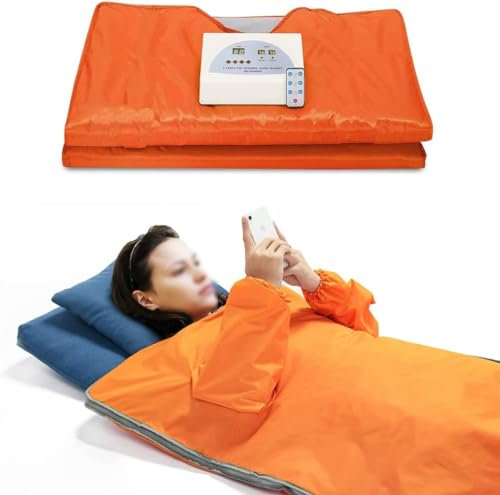 MAHWER Higher Dose Infrared Sauna Blanket, Body Sculpting Weight Loss ification Acid Excretion, Body Spa Treatment Digital Body Sauna Heating