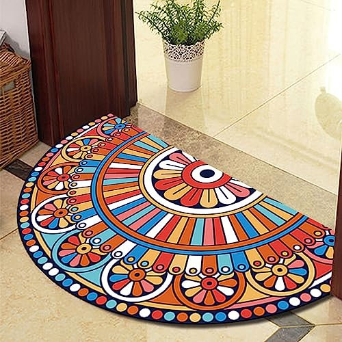 Guest Ruyunlai Tappeto Tappeti Zerbino Zerbini Tappetino Ingresso Interno Da Stuoie Per Entrata Casa Esterno Simpatico Grandi Personalizzati cerchio di colore 40x60cm