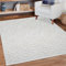 payé Teppich Wohnzimmer - 200x290cm - Creme - 3D-Optik Modern Raute Muster - Frasen-Teppiche - Wohnteppich Deko