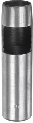 QUARKZMAN Lochstanze für Leder 26mm Runde Lochstanze Werkzeug Gürtelstanzer Kohlenstoffstahl Einzelstanze für Uhrenarmbänder Schneiden von Lederhandwerk Gummi Papier Kunstweiches Material