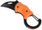 Wekuw Coltello Pieghevole, Coltello EDC, Coltello in Acciaio Inos, Coltello per Tappeti, Coltello da Campeggio All'aperto, Coltello Pieghevole con Moschettone, per Campeggio Outdoor Cucina (Arancia)