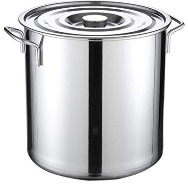 Olla, Olla Grande, Olla Segura de Acero Inoxidable con Tapa, Tapa de Acero Inoxidable con Acabado de Espejo (Tamaño: 30 * 30 m (18 L))