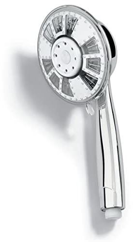 Dekor LED-Duschkopf mit Farbwechsel Handbraus Duschbrause Duschkopf mit Antikalknoppen