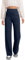 Glacspyg Weite Hose Damen Hohe Taille Sporthose Knopf Gerade Hosen mit Taschen Elastische Freizeithose Marineblau S