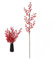 SMTCM Künstliche Beerenzweige Rot 74cm Beerenstiele Fake Holly Berry Stechpalmen Beeren Weihnachtsbeerenzweig Weihnachtsdeko Picks Zweige für Weihnachtsbaum DIY Blumensträuße Hochzeit Feiertage