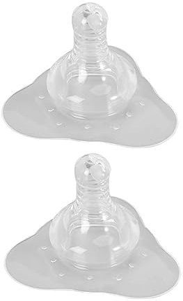 MOLUCKFU Silikon Stillschild Brustwarzenschutz Für Stillende Mit Kreuzloch Lebensmittelecht Gebogenes Design Zur Milchaufnahme Und Reinigung Per Kochen Mikrowelle