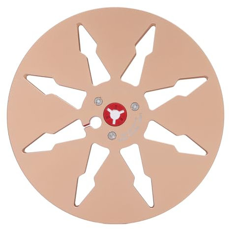 Empty Tape Reel, 7 Inch Aluminum Alloy Universal Take Up Reel with 8 Holes, 1/4in Open Reel Opening Machine Parts for ReVox Studer, Long Term Recording Storage