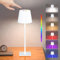 skelo Tischlampe Kabellos Dimmbare Touch LED Akku Tischlampe RGB 3 Farbtemperatur Höhenverstellbar IP54 4000mAh Für drinnen und draußen geeignet Wiederaufladbar USB-C Metallmaterial 2025