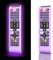 Custodia in silicone per telecomando Samsung TV Glow in The Dark, cover remota per telecomando Samsung Smart TV BN59-01301A Bn59-01315A Bn59-01199F (viola luminoso) - 【2 confezioni】