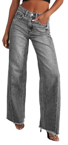 Jeans Damen High Waist Boyfriend Stil Denim Loose Freizeithose Stilvolle Jeansoptik Skinny Fit Schlupfjeans Große Größen Schlagjeans