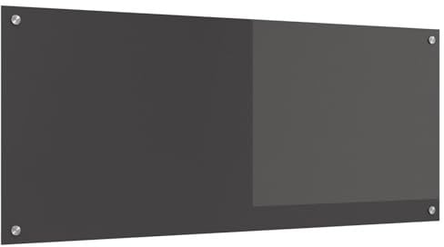 vidaXL Küchenrückwand Dunkelgrau 120x50x0,6 cm Hartglas