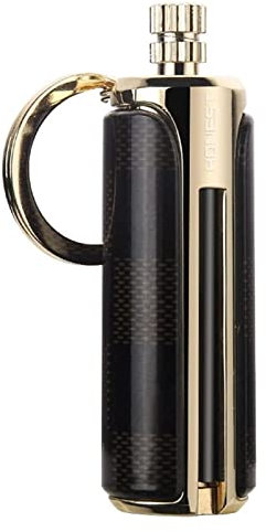 Winddichtes Feuerzeug aus Metall, praktisches Schlüsselanhänger-Feuerzeug, permanente Streichhölzer können wiederverwendet werden, for den Innen- und Außenbereich geeignet, Geschenk for Männer (Brenns