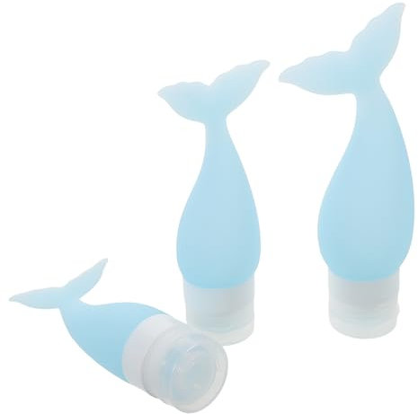 SAFIGLE 3stücke Nachfüllbare Reiseflaschen Aus Silikon Auslaufsicherer Shampoo-Spender Reisebehälter Für Toilettenartikel Duschflaschen Für Reisen