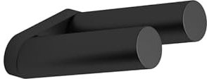 VIGOUR Doppelhaken white schwarz matt | WHHA2SM
