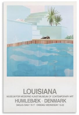Wandposter David Hockney Ankunft des Frühlings, wasserfestes Stoffposter (46), Kunstdruck, Poster, Wandkunst, Gemälde, Leinwanddekoration, Heimposter, 40 x 60 cm
