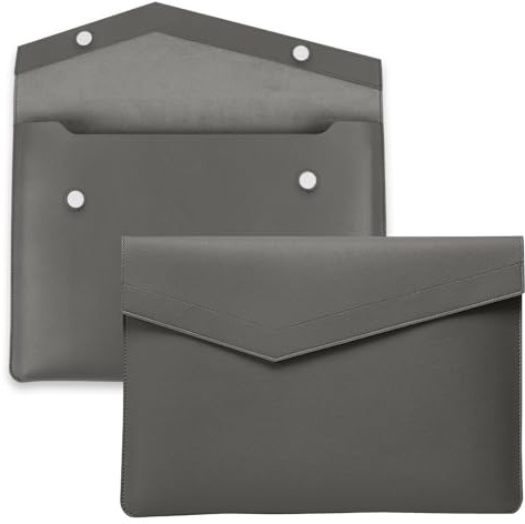 KeHowy Laptoptasche Hülle für 13.3-14 Zoll MacBook Laptop Sleeve PU Leder | PU Leder Laptoptasche für MacBook Pro 14/MacBook Air 13/13.3'' 2026-2021/Dell/Lenovo/HP/ASUS/Huawei [11-14 Zoll], Grau