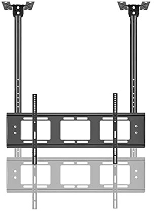 Universal Mobile TV Stand for 42-86 TVs Height Adjustable Rolling Cart Portable Floor TV Stand for Bedroom Holds 176lbs Universal Monitor Stand for Home & Office