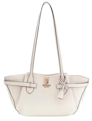 GUESS Schultertasche Yesba Girlfriend Shoulder Satchel Bag Cream White creme