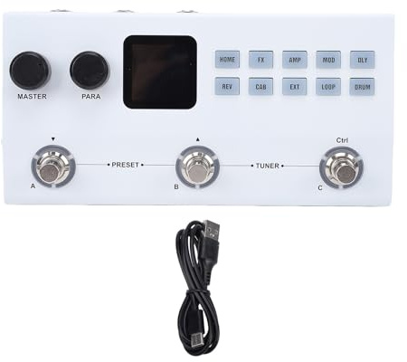 Btuty Gitarren-Effektprozessor, Multi-Sounds, AI Tone Clone Amp Simulator, IR-Ladepedal