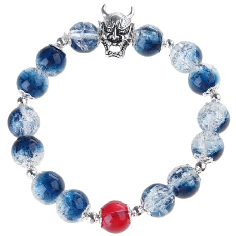 Msioytog Perlenarmreif, Cosplay Armband für Schmuckbegeisterte, Maskenanhänger, Handgelenkkette, Zubehör für Frauen und Mädchen, bequemes und lichtbeständiges Armband