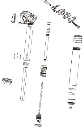 ROCKSHOX REVERB SPARE - BULK BRASS KEYS SIZE 4 QTY 12 - REVERB AND REVERB STEALTH A1 A2 AND B1: