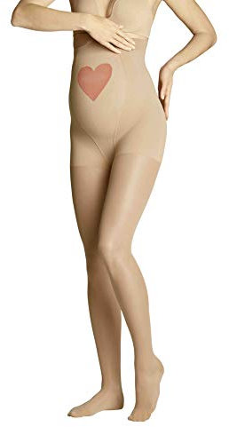 ITEM m6 - MAMA TIGHTS | beige | S | Petite | Umstandsstrumpfhose mit Kompression im 30 DEN Look
