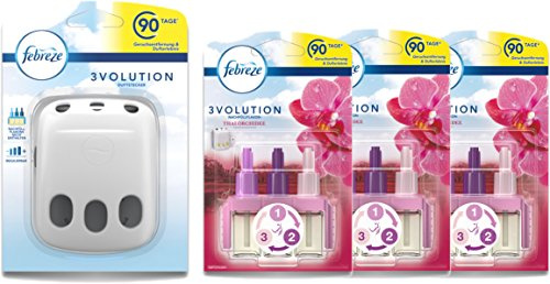 Febreze SET 3Volution Duftstecker und 3xNachfüllflakon Thai Orchidee