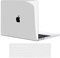TECOOL Case compatible with MacBook Pro 15 inch 2019 2018 2017 2016 (A1990 A1707) with Touch Bar, Plastic Snap On Hard Shell Cover & UK EU Keyboard Protector, Clear Transparent (Glossy)