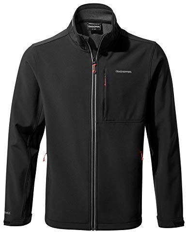 Craghoppers Homme Altis Jacket, Coquille Souple, Noir, M EU