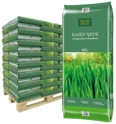 Kölle's Beste! Rasenerde torfreduziert, 1200 Liter gesamt, 30 Sack à 40 Liter