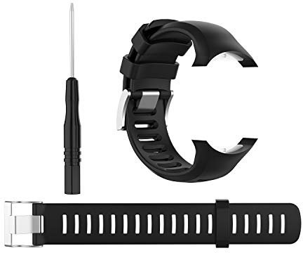 BoLuo Armband Kompatibel mit Suunto D6 / D6i Novo,Silikon Ersatzband Watch Armband Verstellbares Silikonband Strap,Uhrenarmband Armbänder Bracelet für Suunto D6 / D6i Novo/D6i ZULU Watch (schwarz)