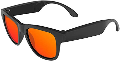 Smart Audio Sunglasses Bluetooth 4.0 Bone Conduction Headphones Glasses Wireless Open Ear, Microphone Answer Phone Call, for Ios Android,Black 3