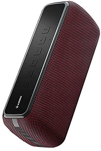 rongweiwang XDOBO Speaker Type-c Rechargeable Sound Box wireless speaker bluetooth-compatible speaker Waterproof 60W 3D Stereo Sound Bluetooth-compatible 5.0 Speaker, Black Red