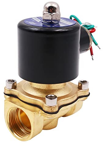 WANGCL Elettrovalvola Acqua 220V Elettrovalvola Irrigazione Elettrovalvola Normalmente Chiusa - DN15 1/2 Per Aria Acqua Olio