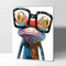 KOMKING Peinture par numéros pour adultes et enfants avec cadre, kit de peinture par numéros pour adultes et enfants, kit de peinture animalière 30,5 x 40,6 cm – Grenouille colorée